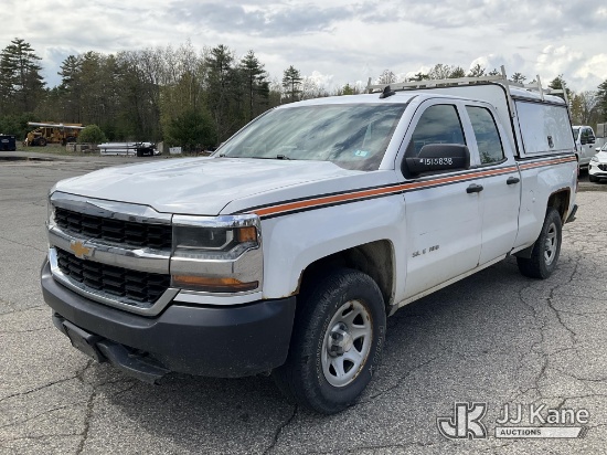(Wells, ME) 2018 Chevrolet Silverado 1500 4x4 Extended-Cab Pickup Truck Runs & Moves) (Check Engine 
