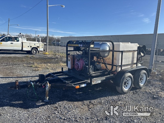 (Rome, NY) 2001 LANDA SGHW6-3500 Steam/Pressure Washer mounted on T/A Tagalong Trailer No Vin Plate,