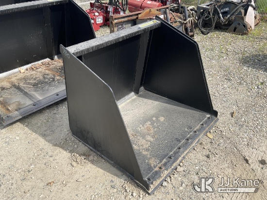 (Shrewsbury, MA) High Capacity 48 inch Skid Steer Snow/Mulch Bucket (New/Unused) NOTE: This unit is
