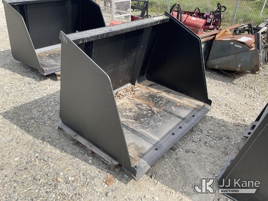 (Shrewsbury, MA) High Capacity 60 inch Skid Steer Snow/Mulch Bucket (New/Unused) NOTE: This unit is