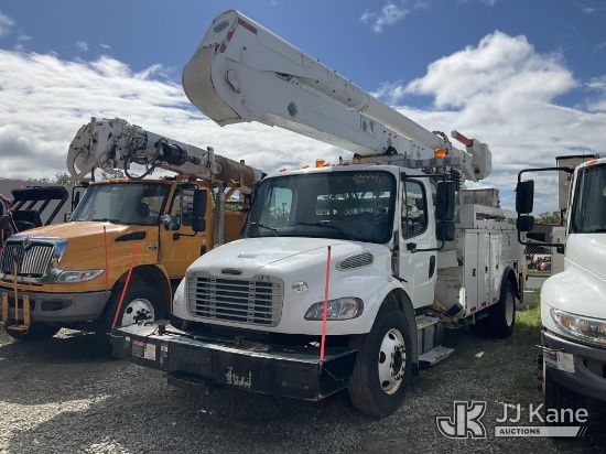 (Shrewsbury, MA) Altec AN55E-OC, Material Handling Bucket Truck rear mounted on 2016 Freightliner M2