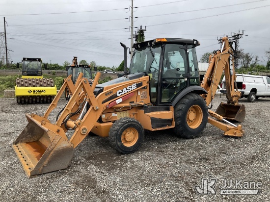 (Plymouth Meeting, PA) 2011 Case 580N 4x4 Tractor Loader Backhoe Danella Unit) (No Title) (Runs & Mo