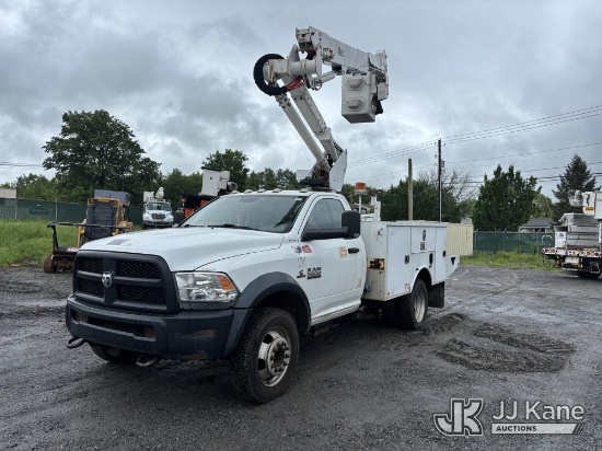 (Plains, PA) Altec AT37G, Articulating & Telescopic Bucket Truck mounted behind cab on 2017 RAM 5500