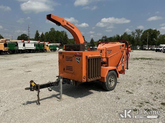 (Fort Wayne, IN) 2018 Vermeer BC1000XL Chipper (12in Drum), trailer mtd. Runs Rough) (Seller States: