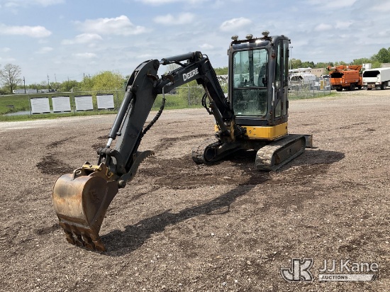 (Louisville, OH) 2013 John Deere 35D Mini Hydraulic Excavator Runs, Moves & Operates) (Rust Damage)
