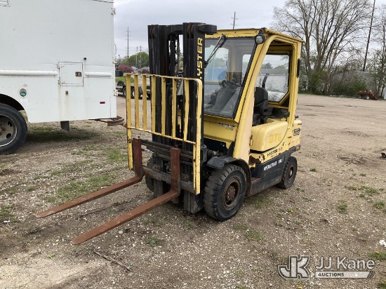 (Charlotte, MI) 2005 HYSTER H50FT Rubber Tired Forklift Not Running, Condition Unknown, No Crank Wit