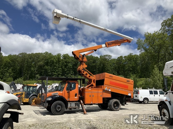 (Shrewsbury, MA) Altec LR760E70, Over-Center Elevator Bucket Truck mounted behind cab on 2016 Freigh