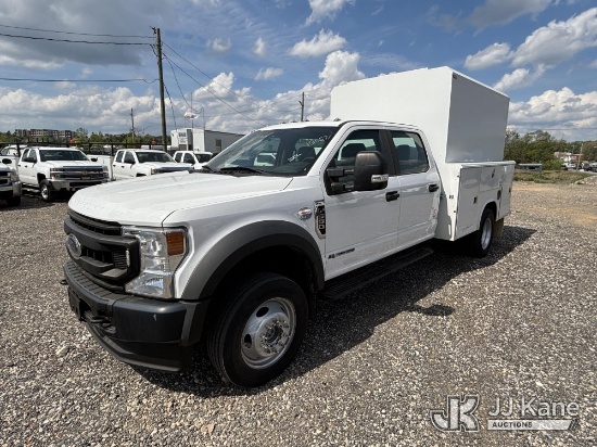 (Plymouth Meeting, PA) 2020 Ford F550 4x4 Crew-Cab Enclosed Service Truck Danella Unit) (Runs & Move