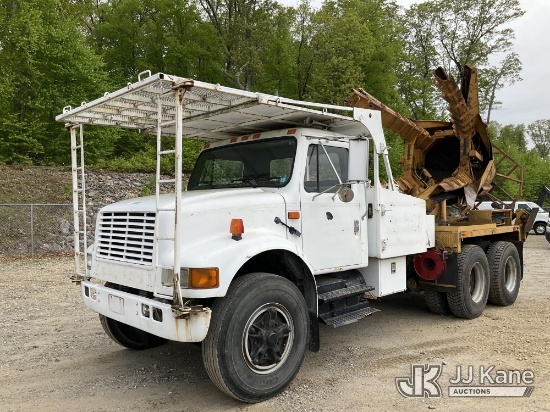 (Shrewsbury, MA) Big John 65B, Tree Spade mounted on 1991 International 4900 T/A Cab & Chassis Runs,