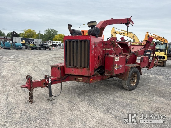 (Rome, NY) 2015 Morbark Beever MX12D Portable Chipper (12in Disc), Trailer Mounted Runs, Rust Damage