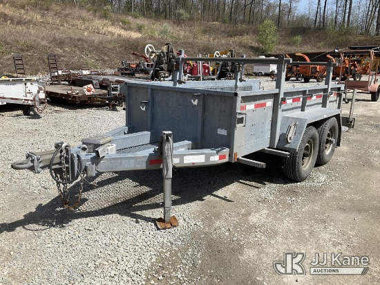(Shrewsbury, MA) 2015 Sauber 1521, 2-Position T/A Galvanized Reel/Material Trailer