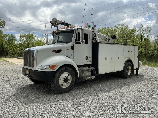 (Fort Wayne, IN) 2014 Peterbilt 337 Mechanics Service Truck Runs, Moves & Upper Operates) (Body/Pain