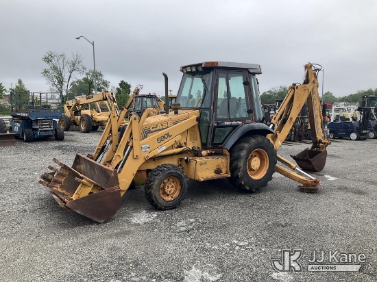 (Plymouth Meeting, PA) 1996 Case 580L 4x4 Tractor Loader Backhoe No Title) (Runs & Moves