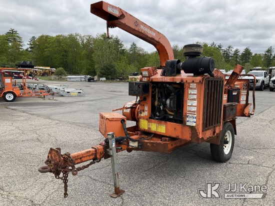 (Wells, ME) 2017 Morbark M12R Beever Chipper (12in Drum), trailer mtd. Not Running, Condition Unknow