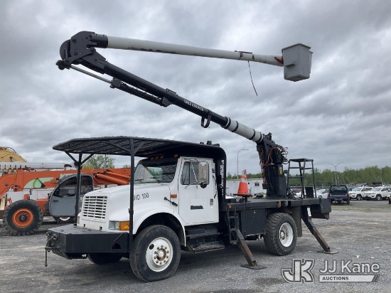 (Rome, NY) Aerial Lift of CT 50-5-1E-44, Over-Center Bucket Truck rear mounted on 2000 International