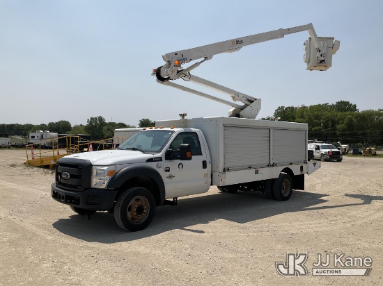 (Charlotte, MI) Altec AT248F, Articulating & Telescopic Non-Insulated Bucket Truck center mounted on