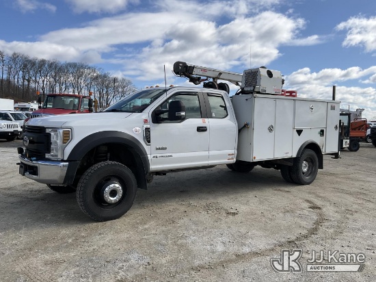 (Shrewsbury, MA) 2019 Ford F550 4x4 Extended-Cab Mechanics Service Truck Runs, Moves & Outriggers Op