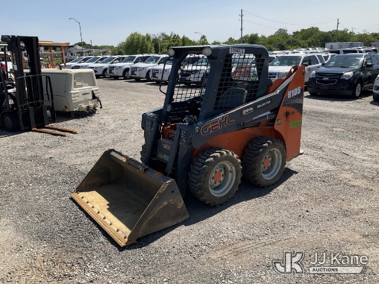 (Plymouth Meeting, PA) 2018 Gehl R105 Rubber Tired Skid Steer Loader Runs & Moves, Safety Bar Does N
