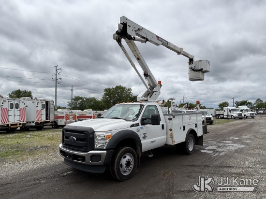 (Plymouth Meeting, PA) Terex/HiRanger LT38, Articulating & Telescopic Bucket Truck mounted behind ca