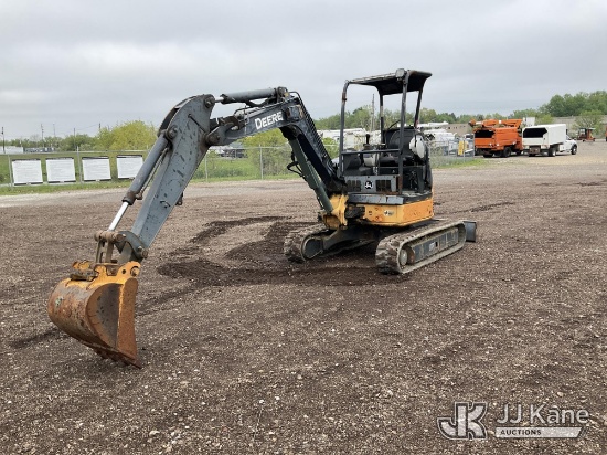 (Louisville, OH) 2010 John Deere 35D Mini Hydraulic Excavator Runs, Moves & Operates) (Rust Damage)