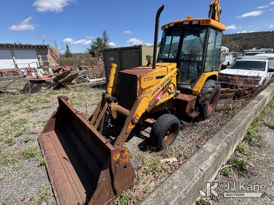 (Norwich, NY) 1991 John Deere 310D Tractor Loader Backhoe Not Running, Unknown Condition)(Registrati