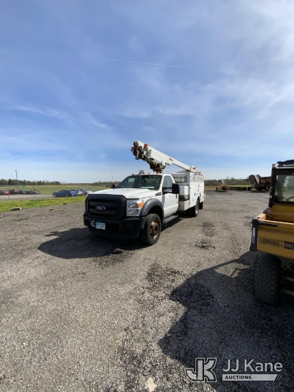 (Ashland, OH) Altec AT200A, Telescopic Non-Insulated Bucket Truck mounted behind cab on 2012 Ford F4