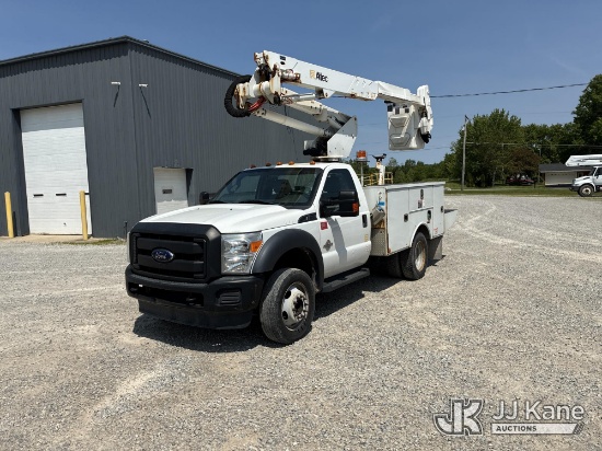 (Ashland, OH) Altec AT37G, Articulating & Telescopic Bucket Truck mounted behind cab on 2016 Ford F5