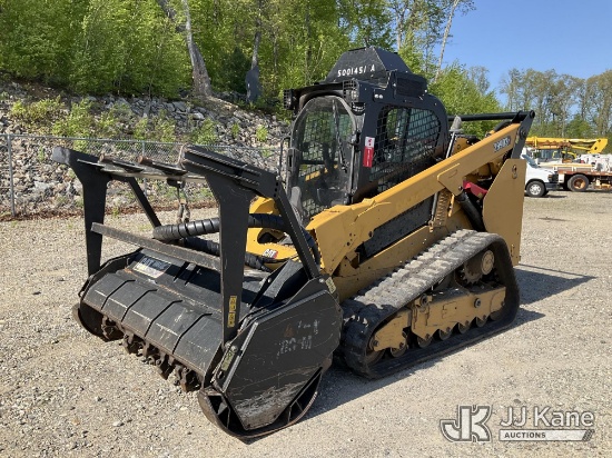 (Shrewsbury, MA) 2021 Caterpillar 299D3 Tracked Skid Steer Loader Runs, Moves, Operates) (Mulcher Di