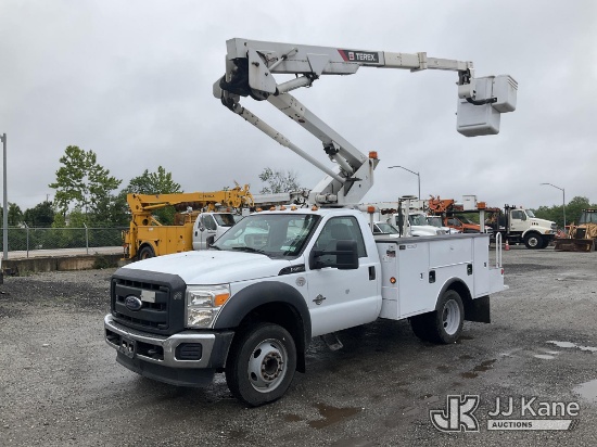 (Plymouth Meeting, PA) HiRanger LT38, Articulating & Telescopic Bucket Truck mounted behind cab on 2