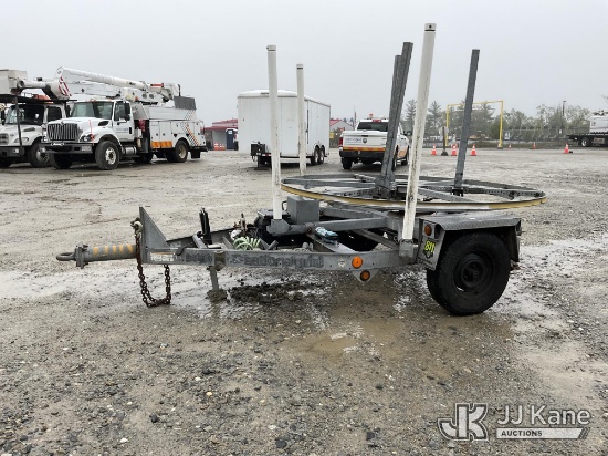 (Shrewsbury, MA) 2015 MGS GCP1000 Galvanized Rotating PVC Coil Pipe Trailer Operates