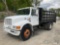 (Shrewsbury, MA) 1997 International 4900 Flatbed Truck Runs, Bad Clutch, Moves) (Must Tow, Rust Dama