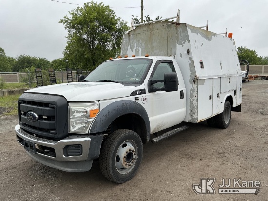 (Plymouth Meeting, PA) 2012 Ford F450 Enclosed Service Truck Runs & Moves, Body & Rust Damage