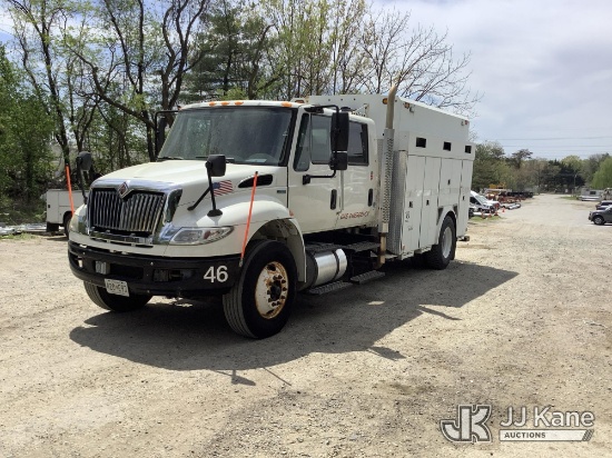 (Harmans, MD) 2013 International 4400 Crew Cab Van Body/Air Compressor Truck Runs & Moves