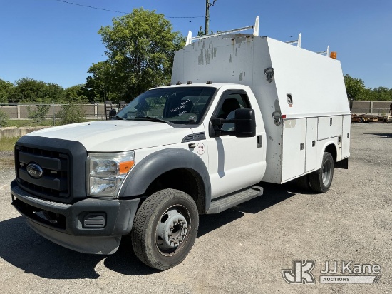 (Plymouth Meeting, PA) 2013 Ford F450 Enclosed Service Truck Runs & Moves, Body & Rust Damage