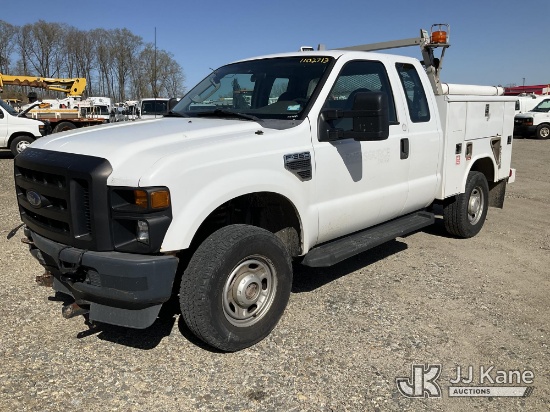 (Shrewsbury, MA) 2010 Ford F350 4x4 Extended-Cab Service Truck Runs & Moves) (Check Engine Light On,