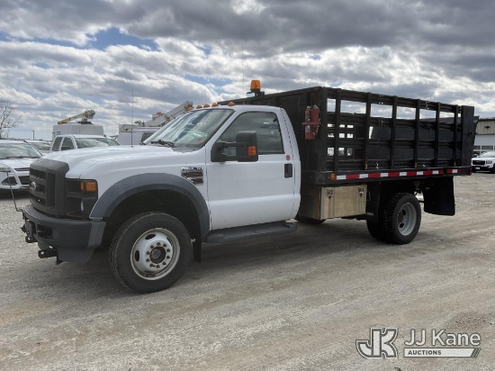 (Shrewsbury, MA) 2010 Ford F550 4x4 Stake Truck Runs & Moves) (Rust Damage