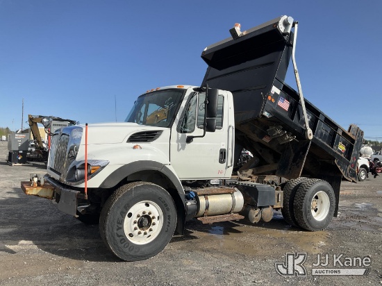 (Rome, NY) 2015 International 7400 Dump Truck Runs, Moves & Dump Operates, Check Engine Light On, Bo