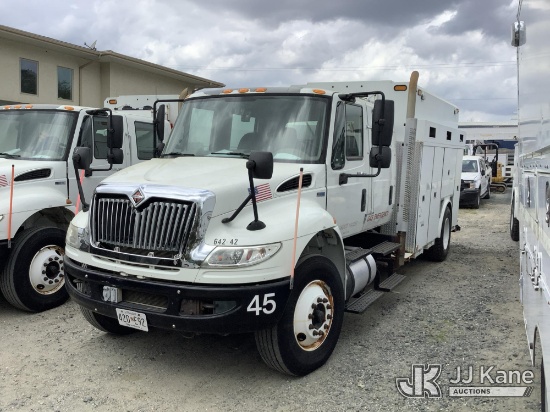 (Harmans, MD) 2013 International 4400 Crew Cab Van Body/Air Compressor Truck Not Running, Cranks, Co