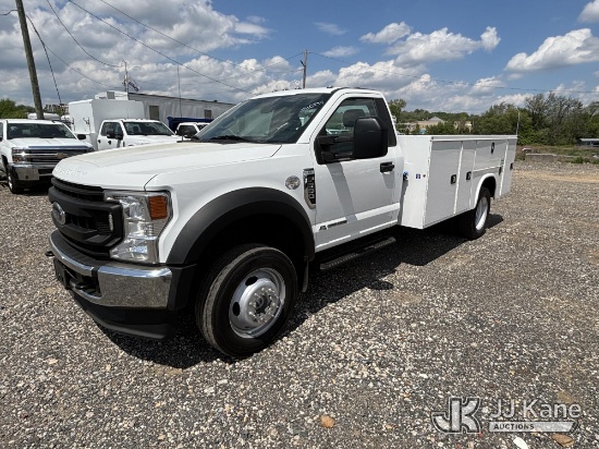 (Plymouth Meeting, PA) 2021 Ford F550 4x4 Service Truck Danella Unit) (Runs & Moves, Body Damage