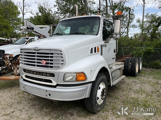 (Sparta, MI) 2003 Sterling AT9500 T/A Cab & Chassis Runs & Moves) (Newer Tires, Rust in Frame, Check