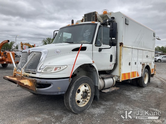(Rome, NY) 2015 International 4300 Enclosed Utility/Air Compressor Truck Runs & Moves, Check Engine