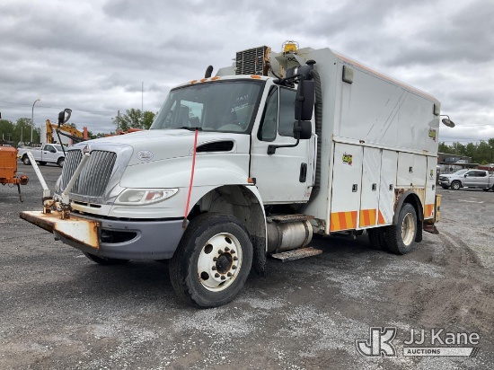 (Rome, NY) 2015 International 4300 Enclosed Utility/Air Compressor Truck Runs & Moves, Check Engine