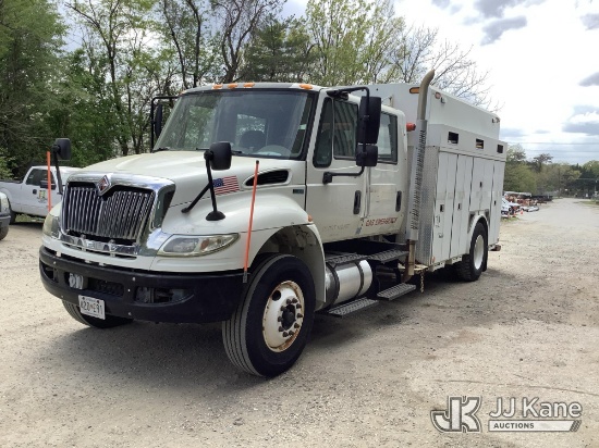 (Harmans, MD) 2013 International 4400 Crew Cab Van Body/Air Compressor Truck Runs & Moves