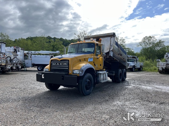 (Smock, PA) 2012 Mack GU713 Dump Truck Runs, Moves & Operates, Check Engine Light On, ABS & Low Fuel