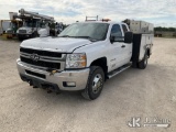 (Charlotte, MI) 2011 Chevrolet Silverado 3500HD 4x4 Extended-Cab Service Truck Runs & Moves) (Jump T