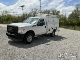 (Fort Wayne, IN) 2013 Ford F350 4x4 Enclosed Service Truck Runs & Moves) (Body/Paint Damage