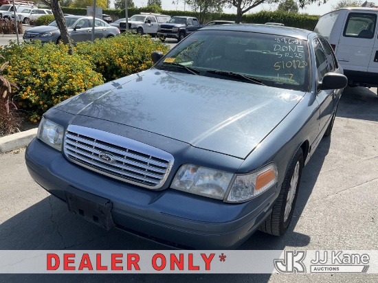 (Jurupa Valley, CA) 2008 Ford Crown Victoria Police Interceptor 4-Door Sedan Runs & Moves, Odometer