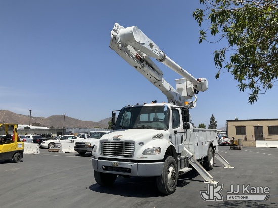 (Jurupa Valley, CA) Altec AM55, Material Handling Bucket Truck rear mounted on 2018 Freightliner M2