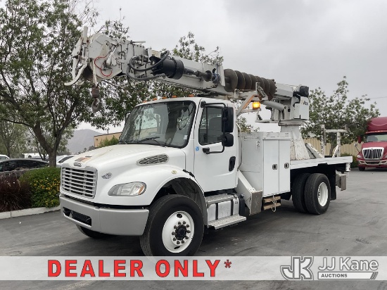 (Jurupa Valley, CA) Altec DM47B-TR, Digger Derrick rear mounted on 2017 Freightliner M2 106 4x4 Serv
