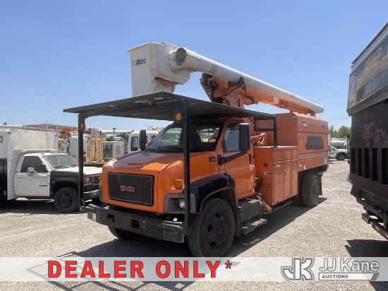 (Jurupa Valley, CA) Altec LRV60E/70, Over-Center Elevator Bucket Truck mounted behind cab on 2009 GM